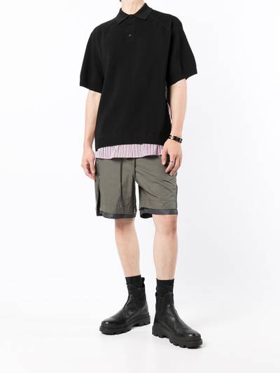 JUUN.J patchwork polo shirt outlook