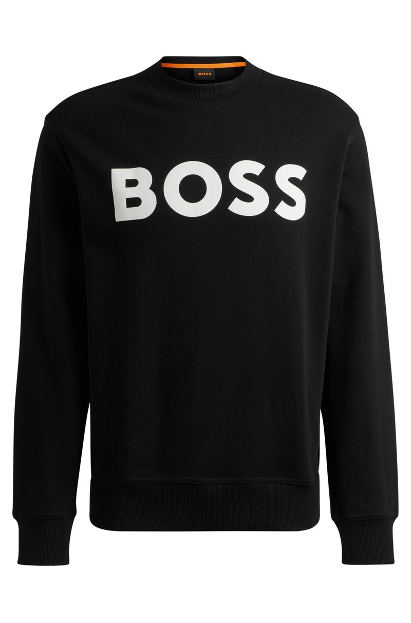 RELAXED-FIT COTTON-TERRY SWEATSHIRT WITH RUBBER-PRINT LOGO - 1