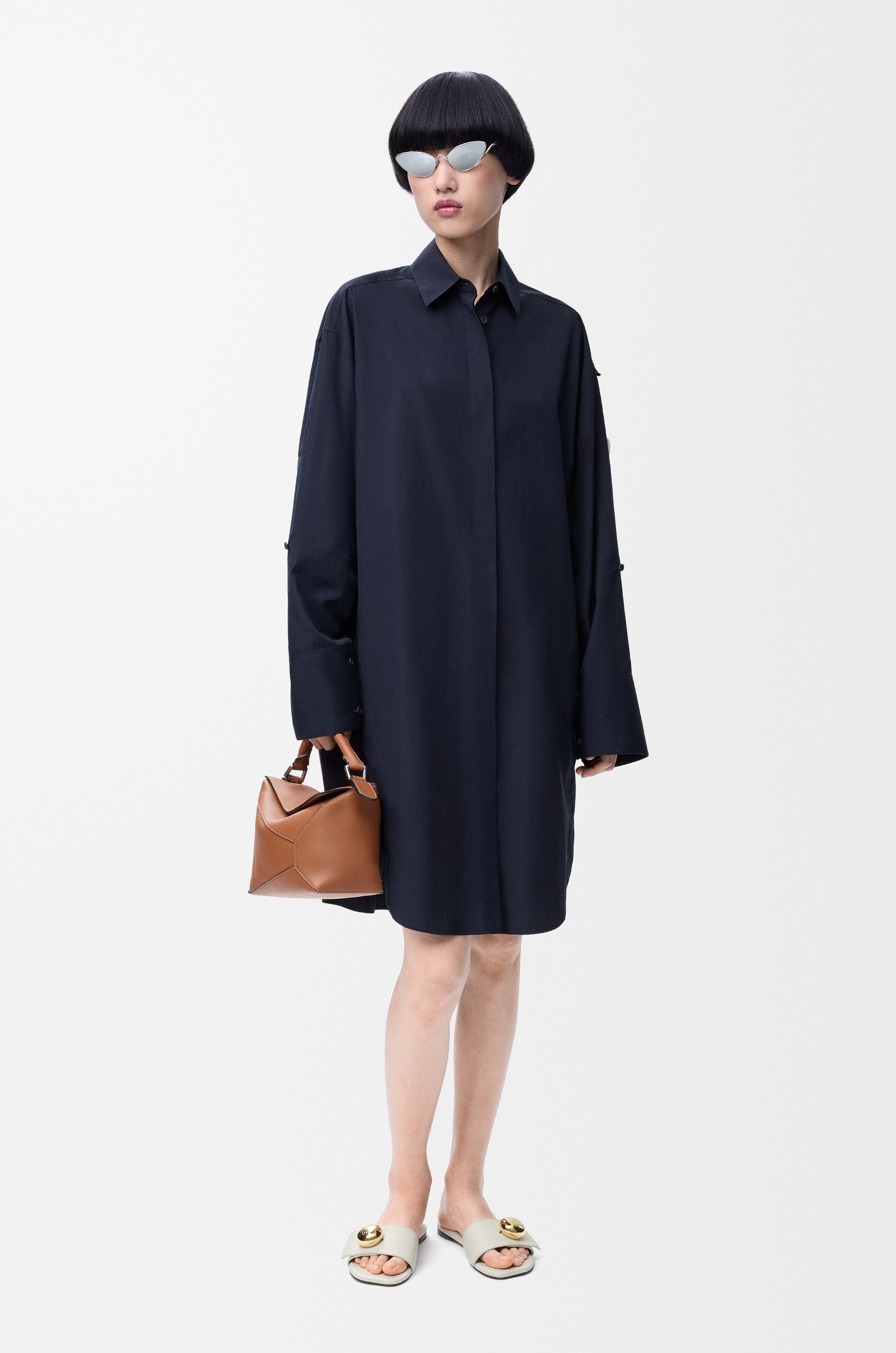 Shirt dress in cotton - 3