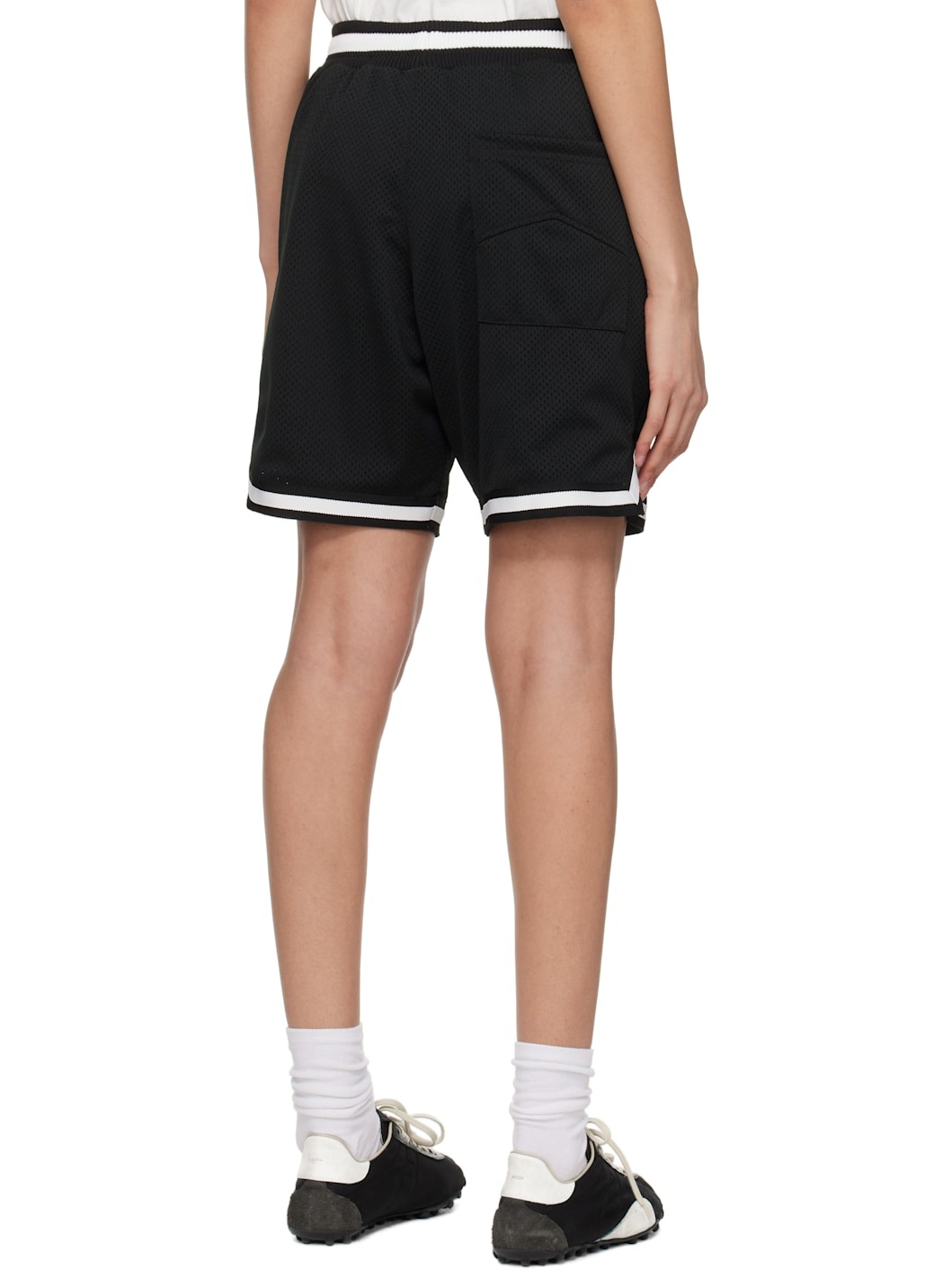 Black 'Rhude' Collegiate Basketball Shorts - 3