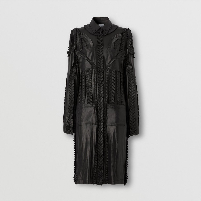 Pleated Detail Stretch Jersey Shirt Dress 1