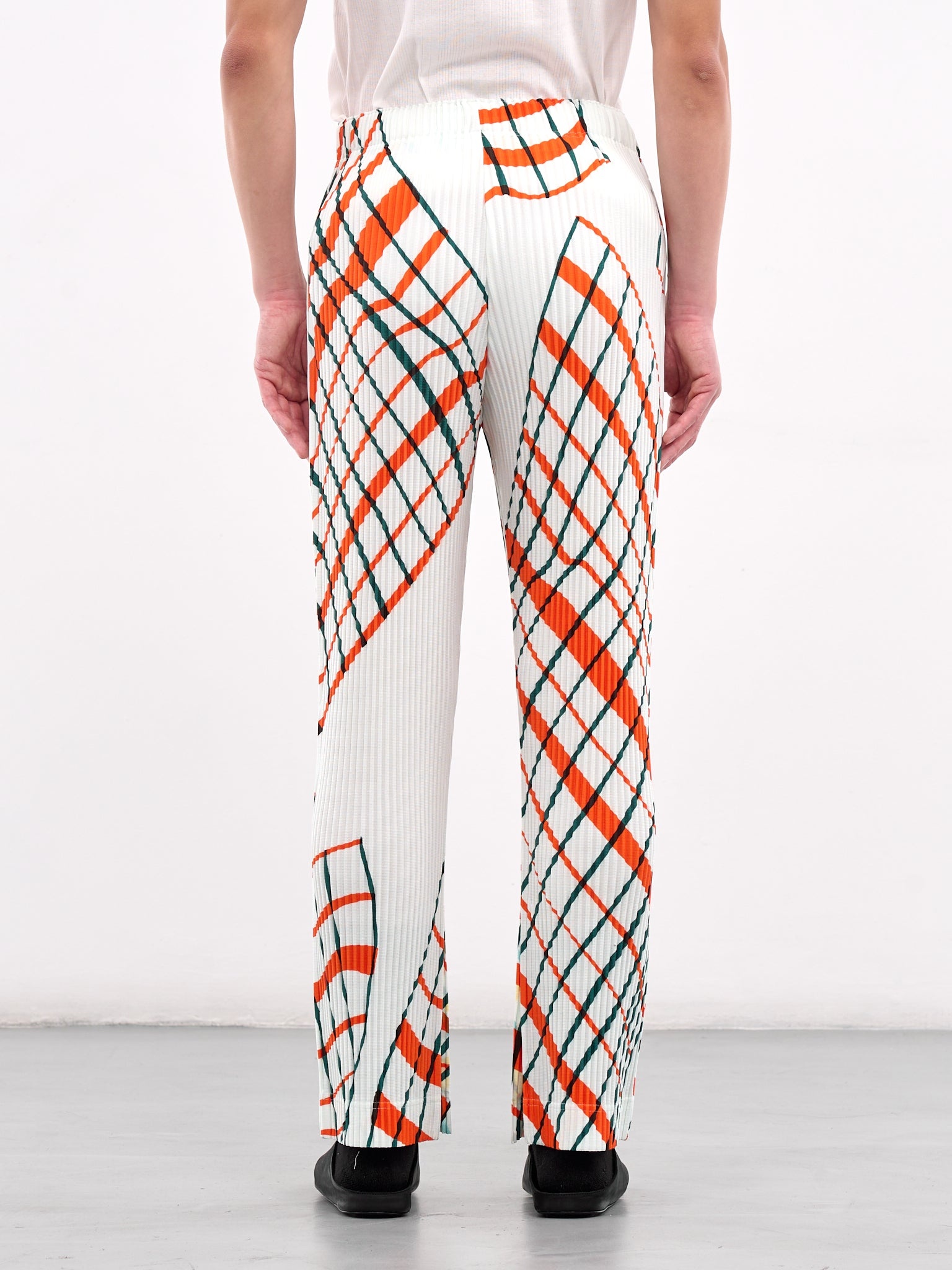 Windswept Plaid Pleated Trousers - 3