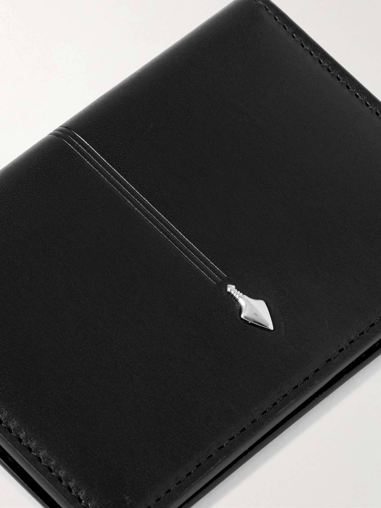 Cassandre Leather Bifold Wallet Black - 3