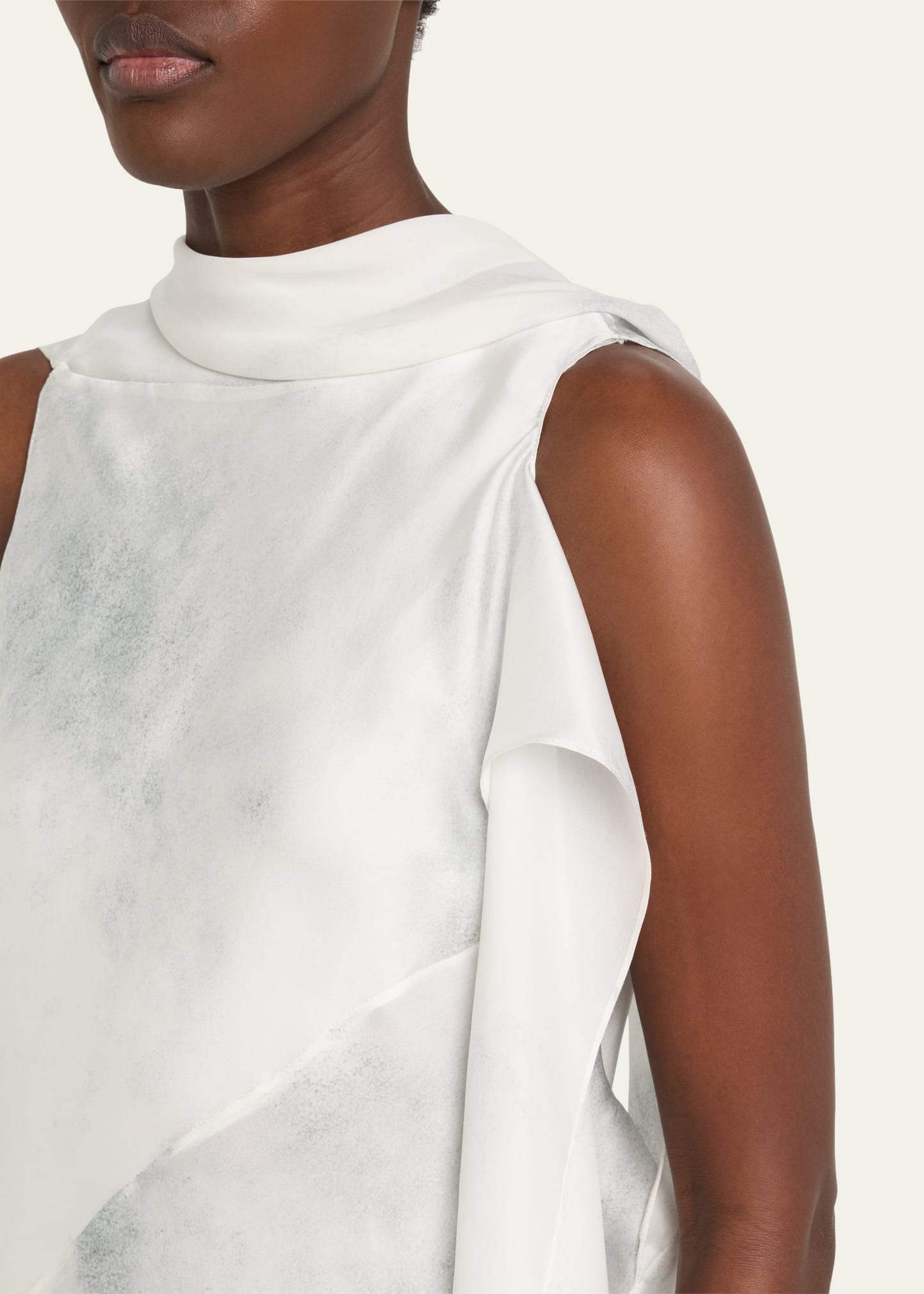 Silk Bias Scarf Top - 5