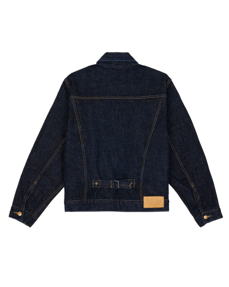 BRAIN DEAD 15.5oz Selvedge Denim Trucker Jacket -Rinsed Indigo outlook