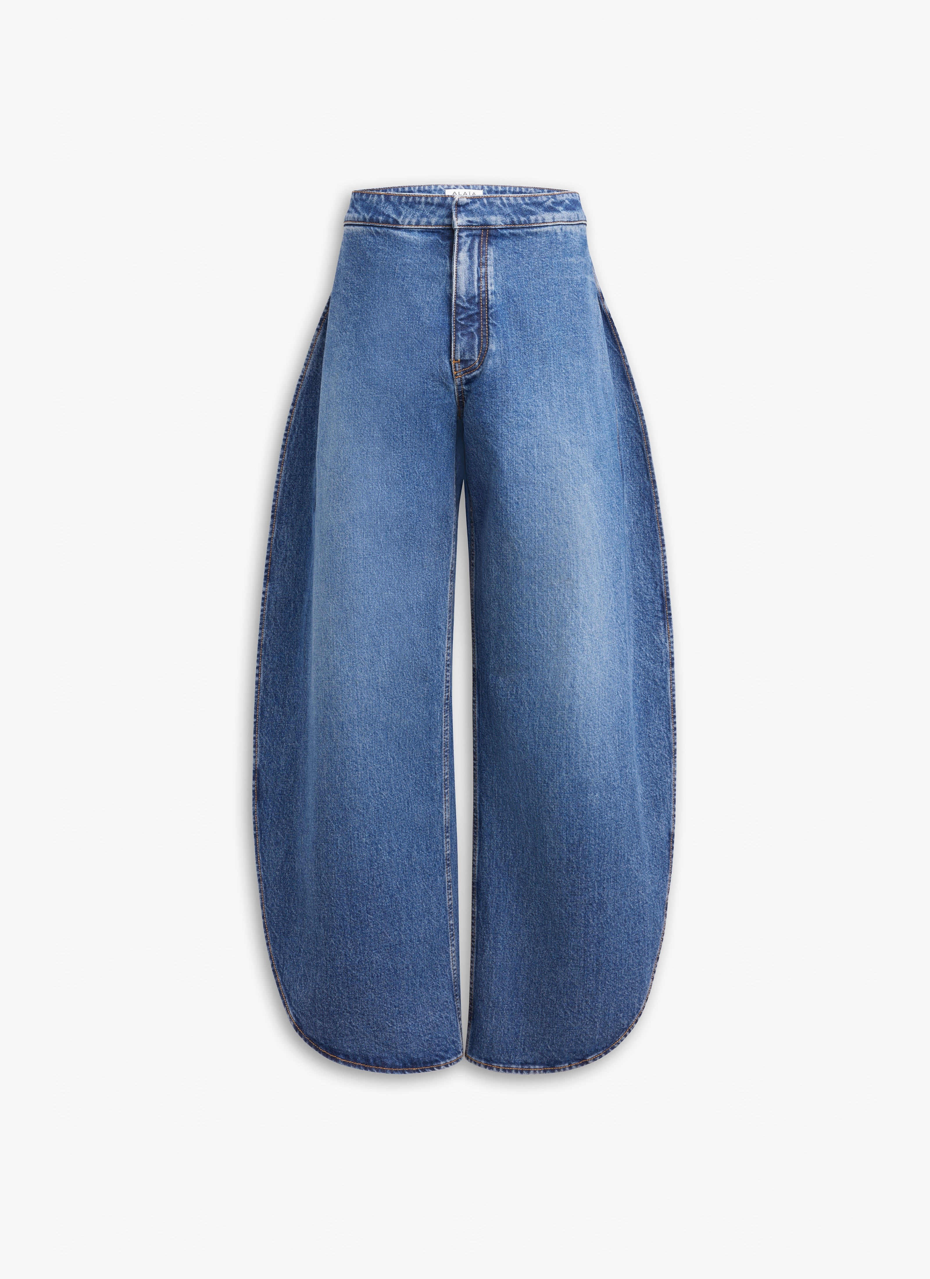 ROUND JEANS IN STONE DENIM - 1