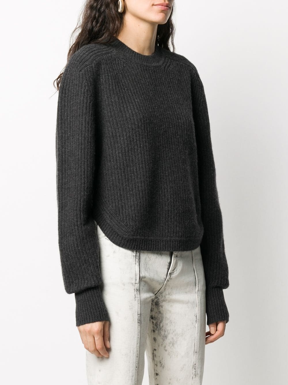 ribbed-knit cashmere-wool jumper - 3