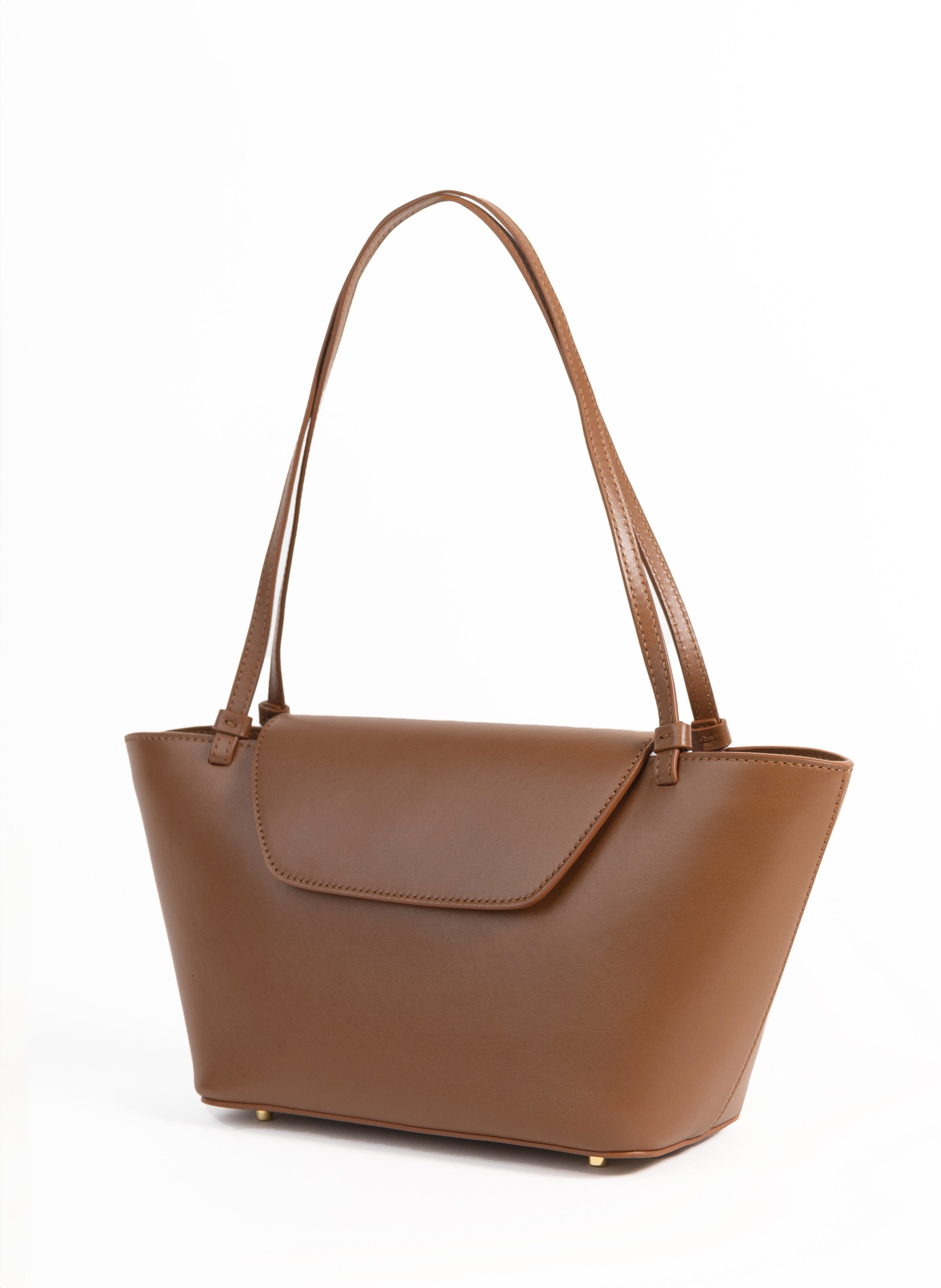 Courrier Tote Leather Cognac - 3