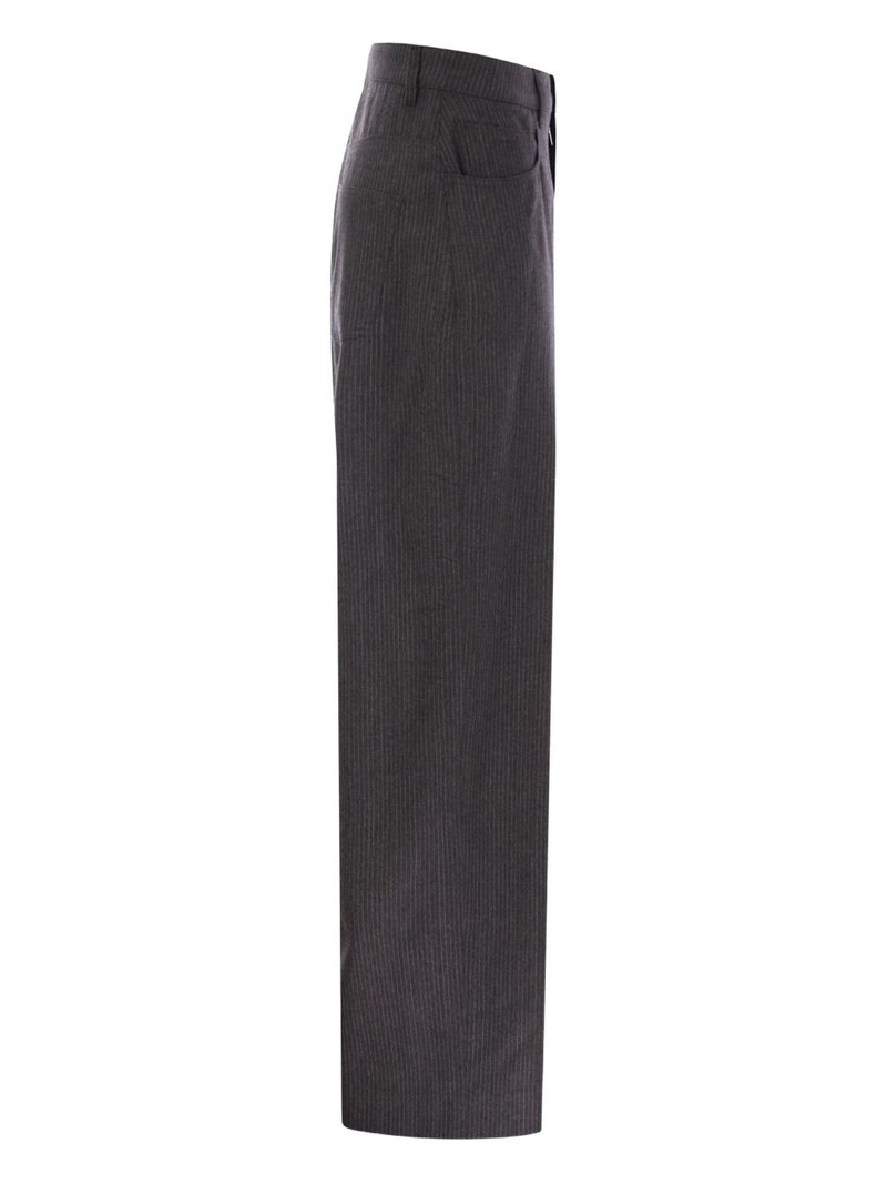 pinstripe-pattern trousers 3
