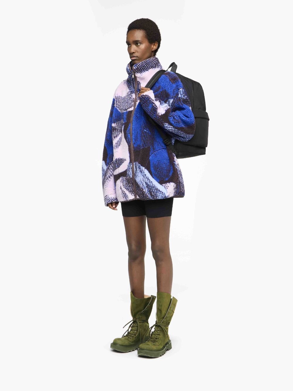 PRINTED ZIP FRONT JACKET - 4