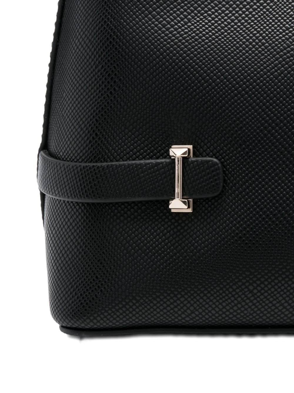 textured-leather shoulder bag - 3