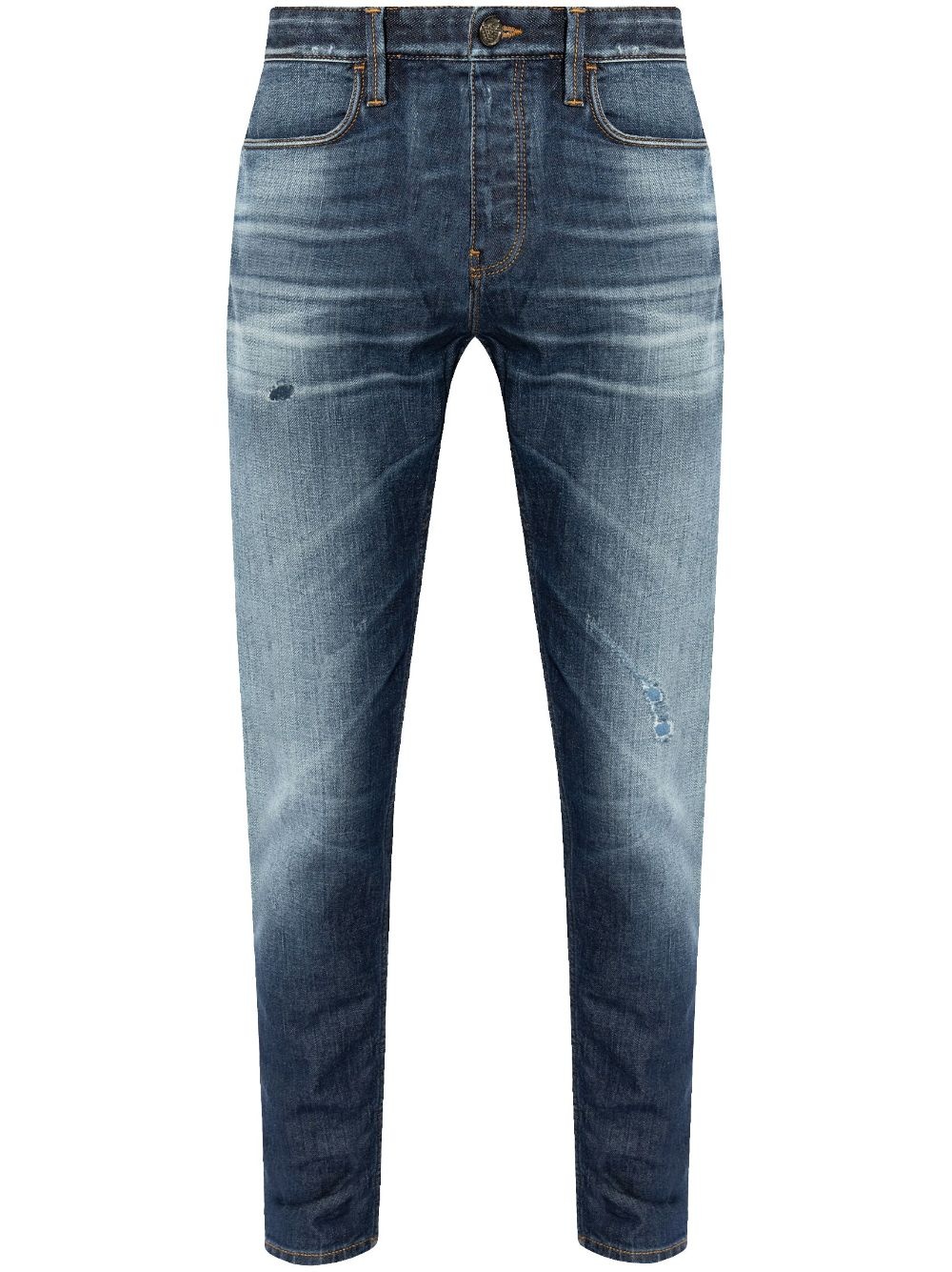 washed effect jeans - 1