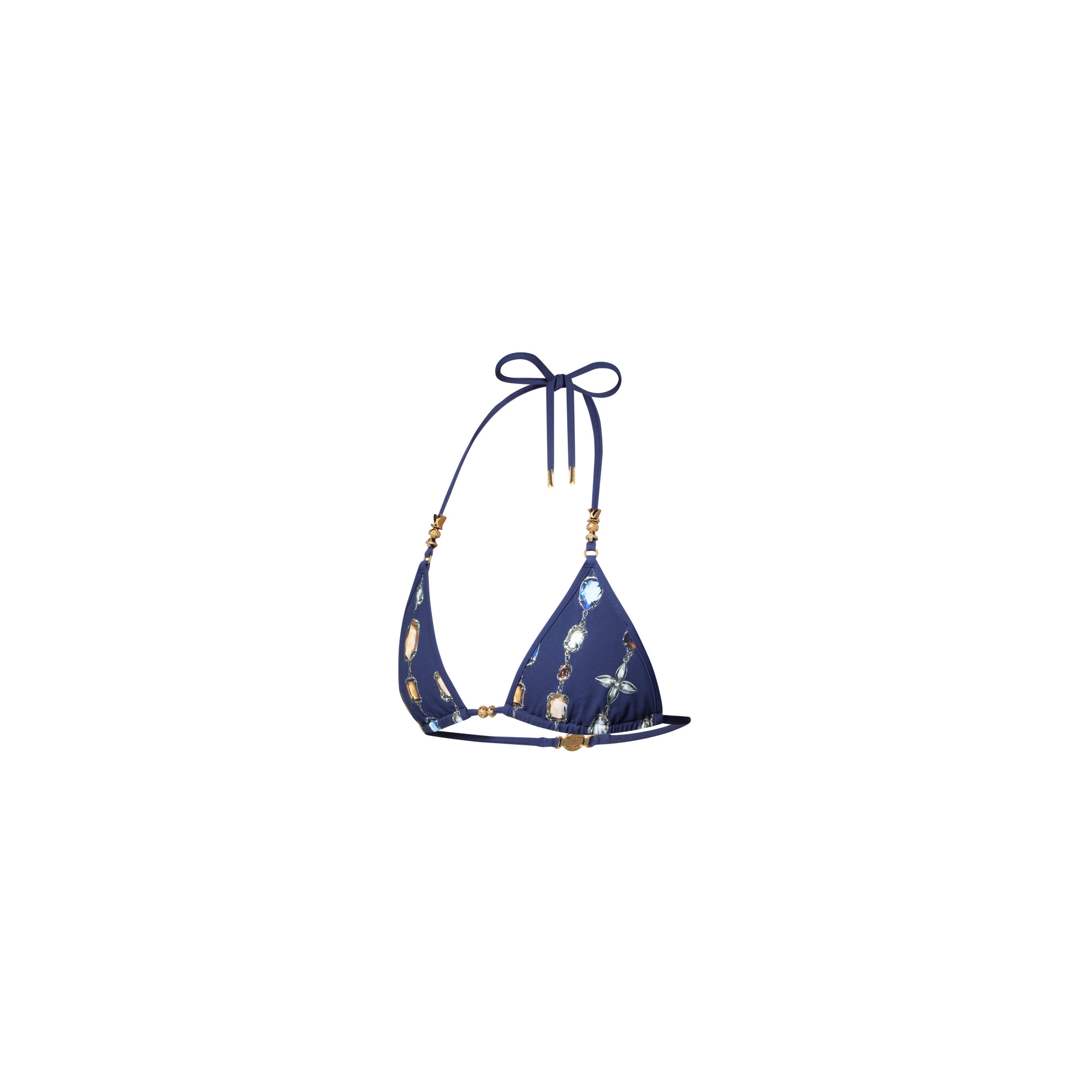 Necklace Print Bikini Top - 2