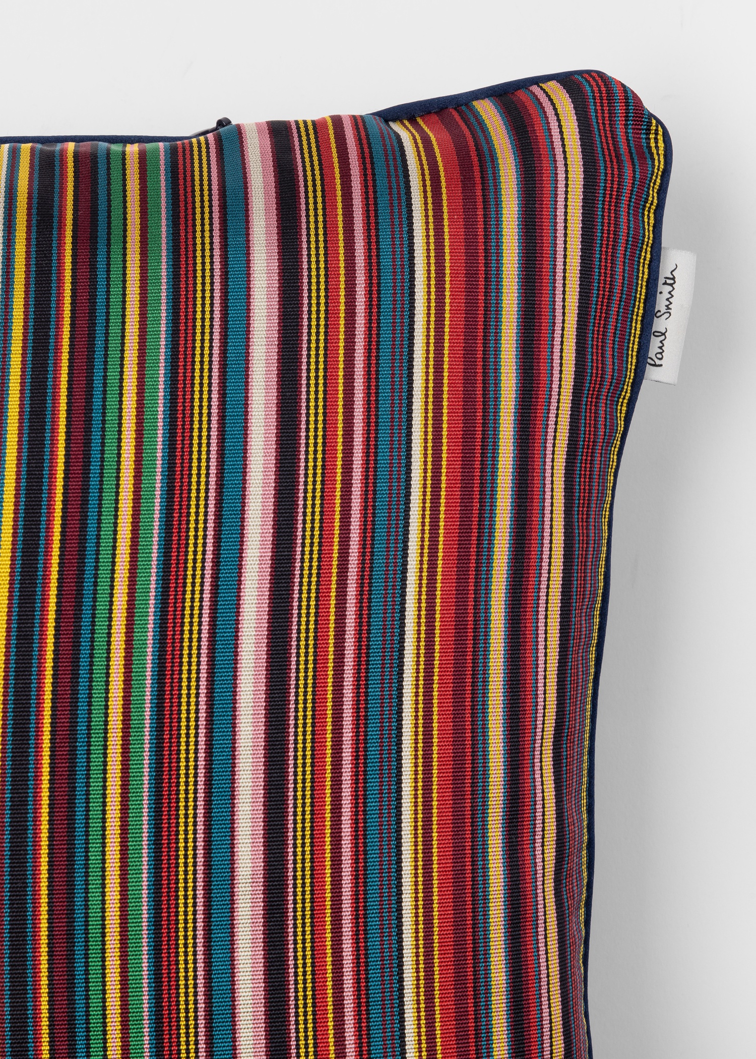 'Signature Stripe' Silk Bolster Cushion - 2
