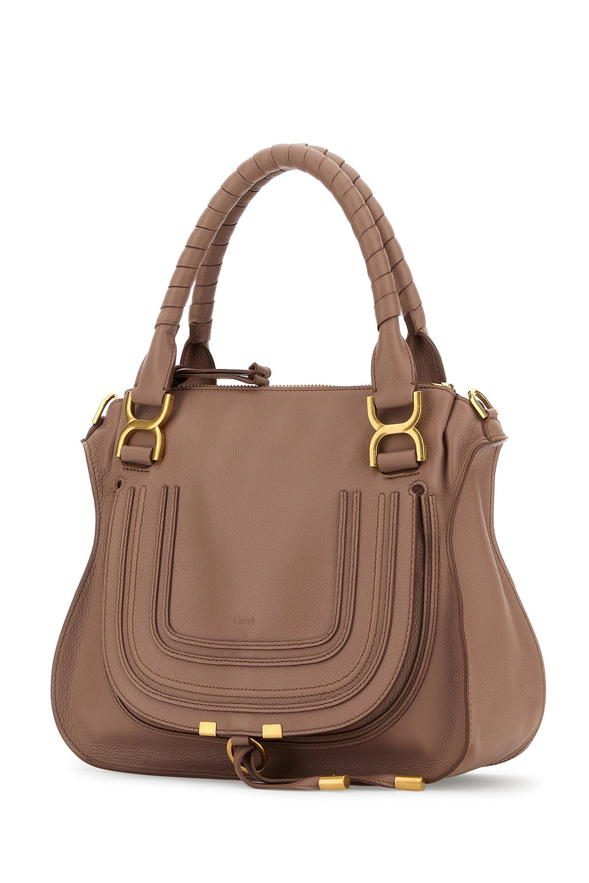 Antiqued pink leather medium Marcie handbag - 2