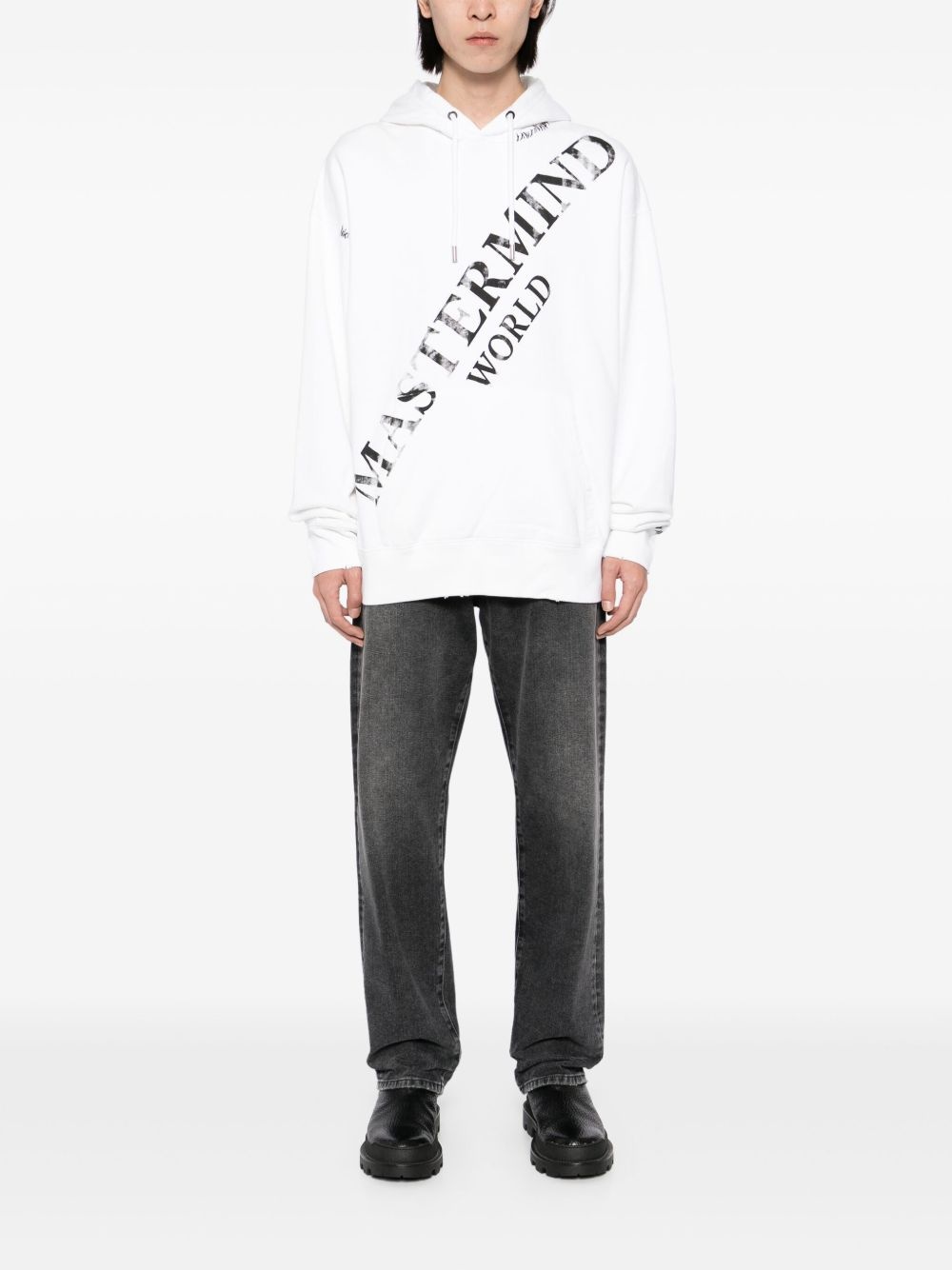 logo-printed hoodie - 2