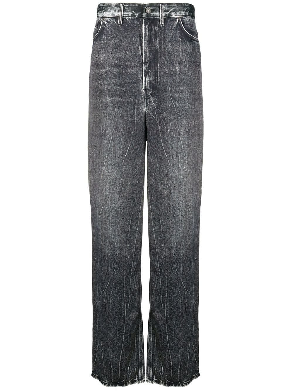 elongated baggy jeans - 1