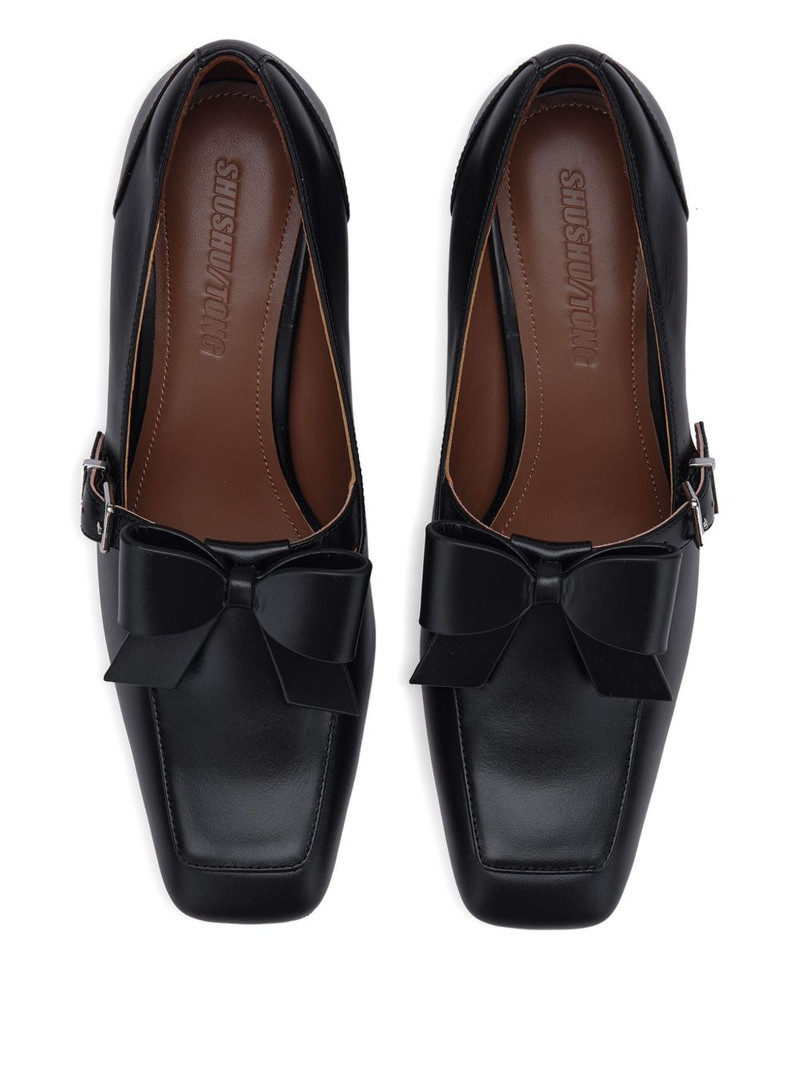 bow buckle leather pumps 4