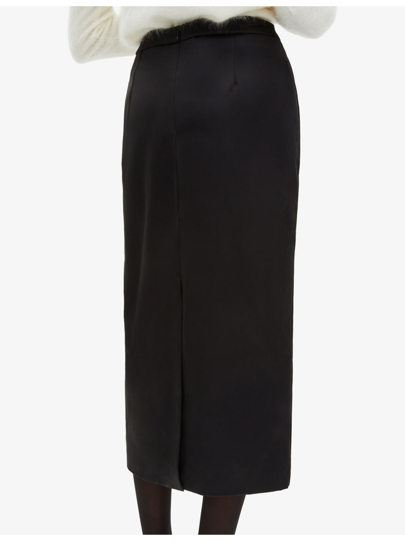 High-Rise Satin Pencil Skirt 5