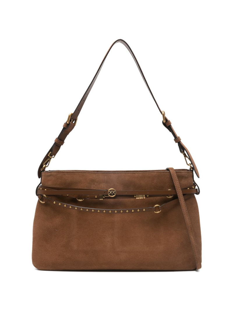 studded-strap logo-details shoulder bag 1