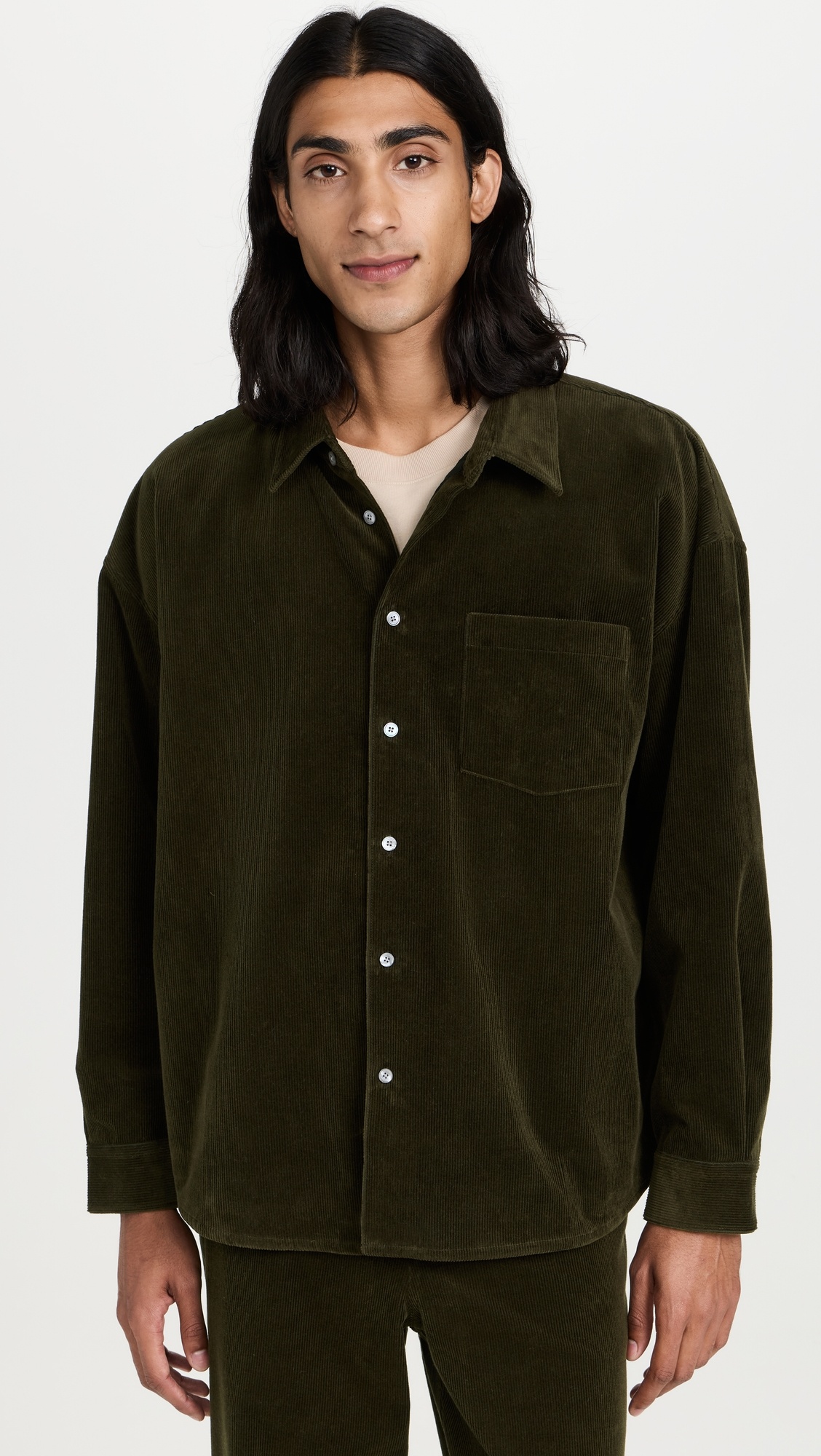 Relaxed Corduroy Overshirt - 1