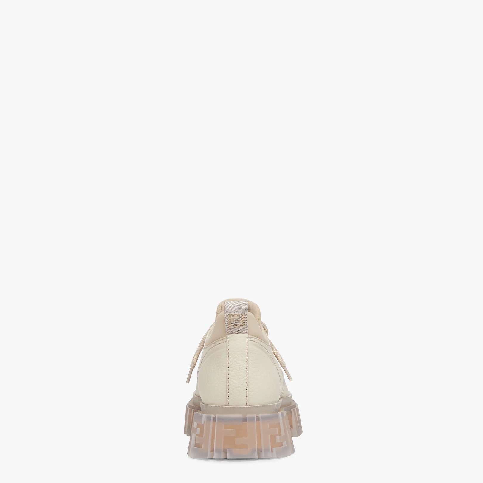 Beige leather lace-ups - 3