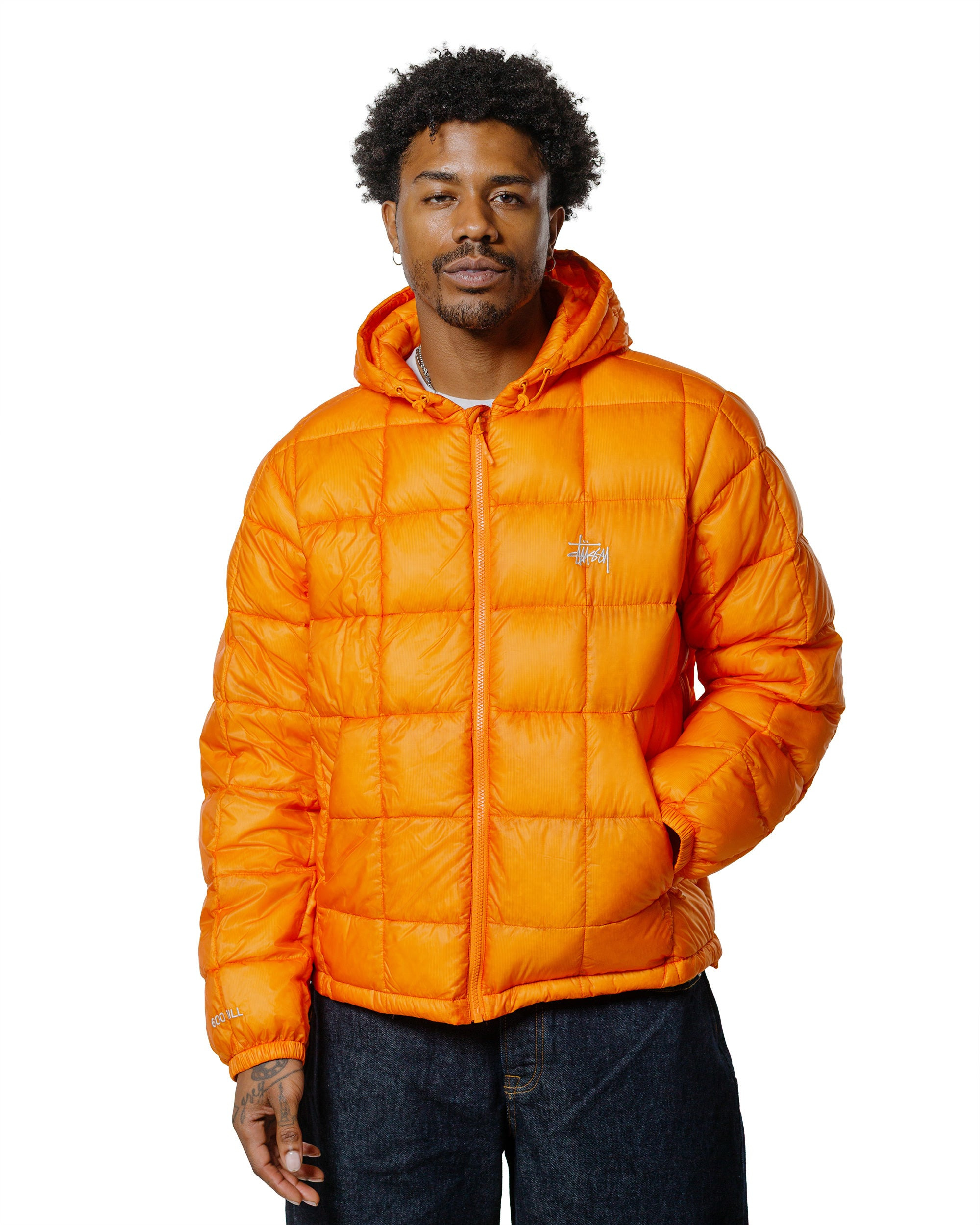 Stüssy Midweight Hooded Puffer Orange - 2