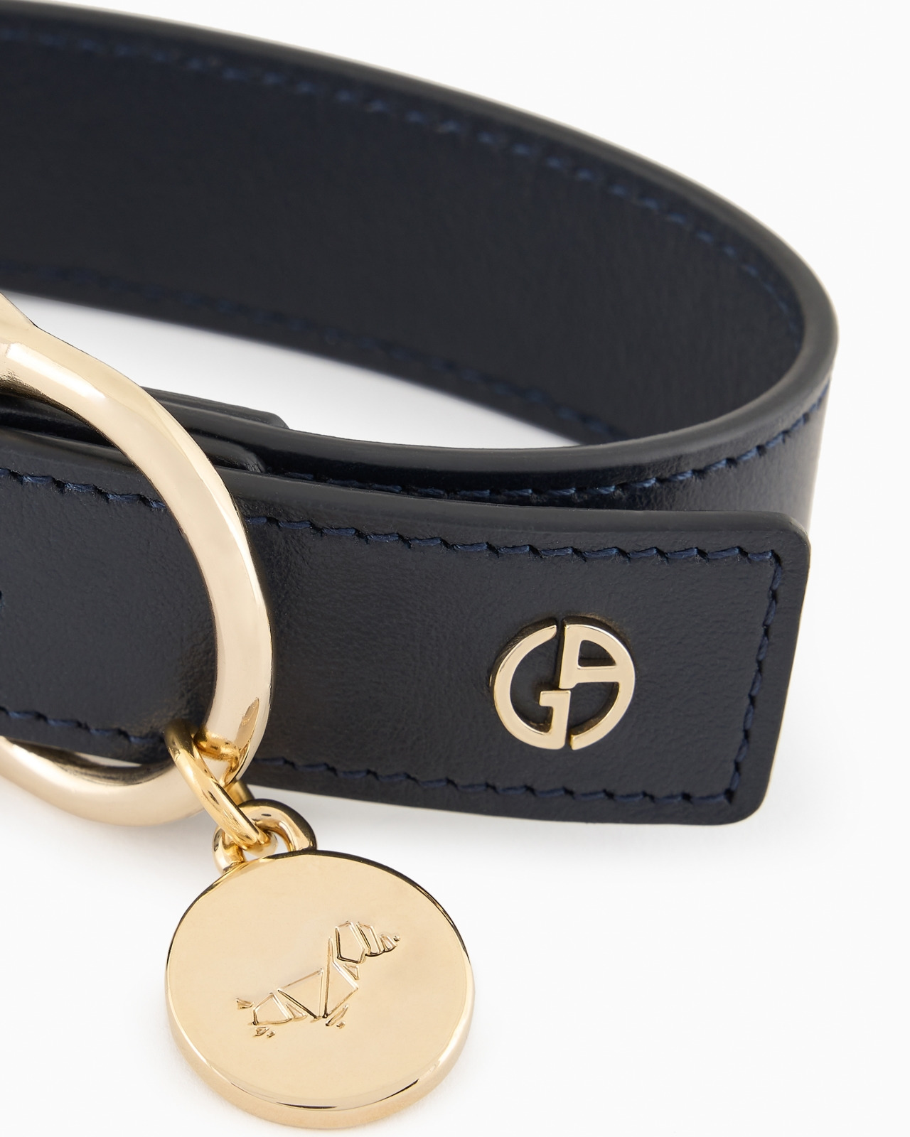 POLDO X GIORGIO ARMANI LEATHER COLLAR - 4