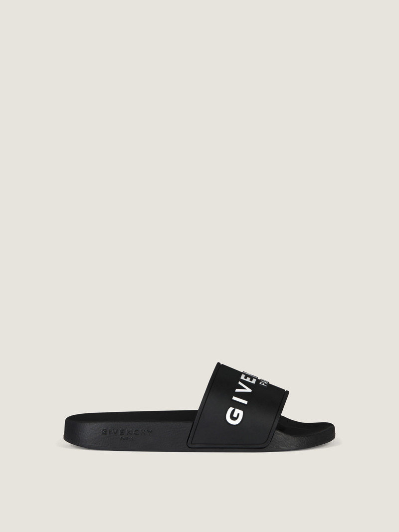 SLIDE FLAT SANDALS IN RECYCLED RUBBER 1