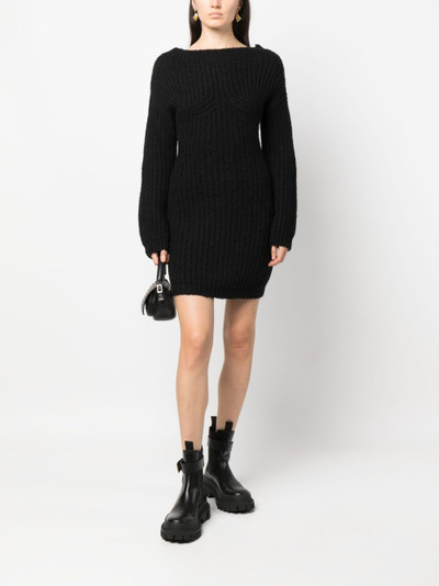DSQUARED2 Alp off-shoulder knitted minidress outlook