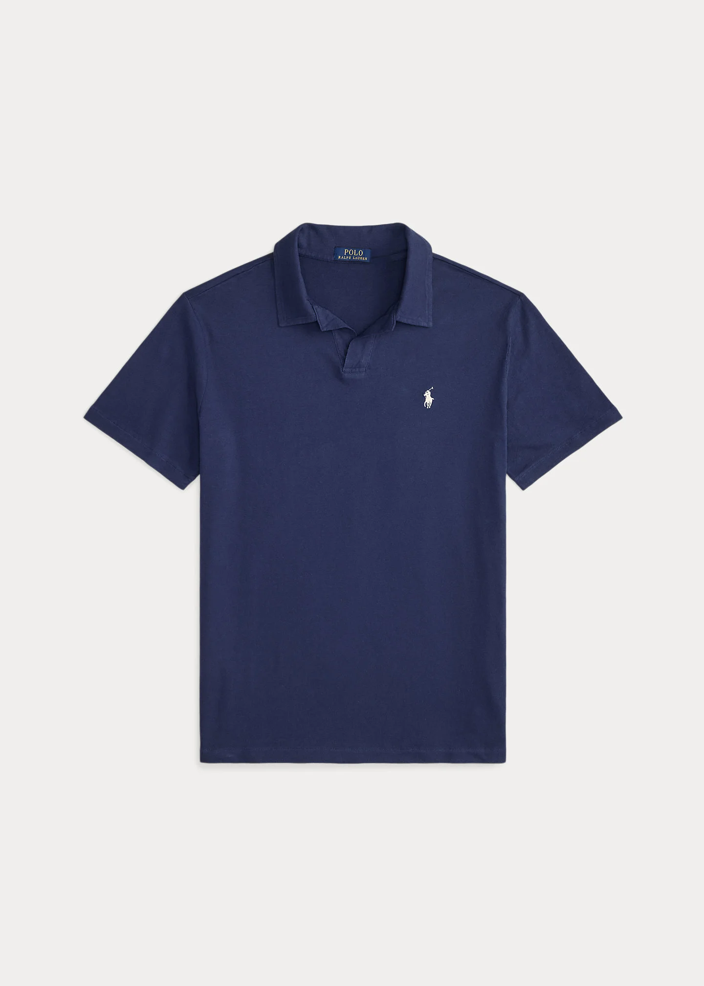 Standard Fit Cotton-Linen Polo Shirt - 1