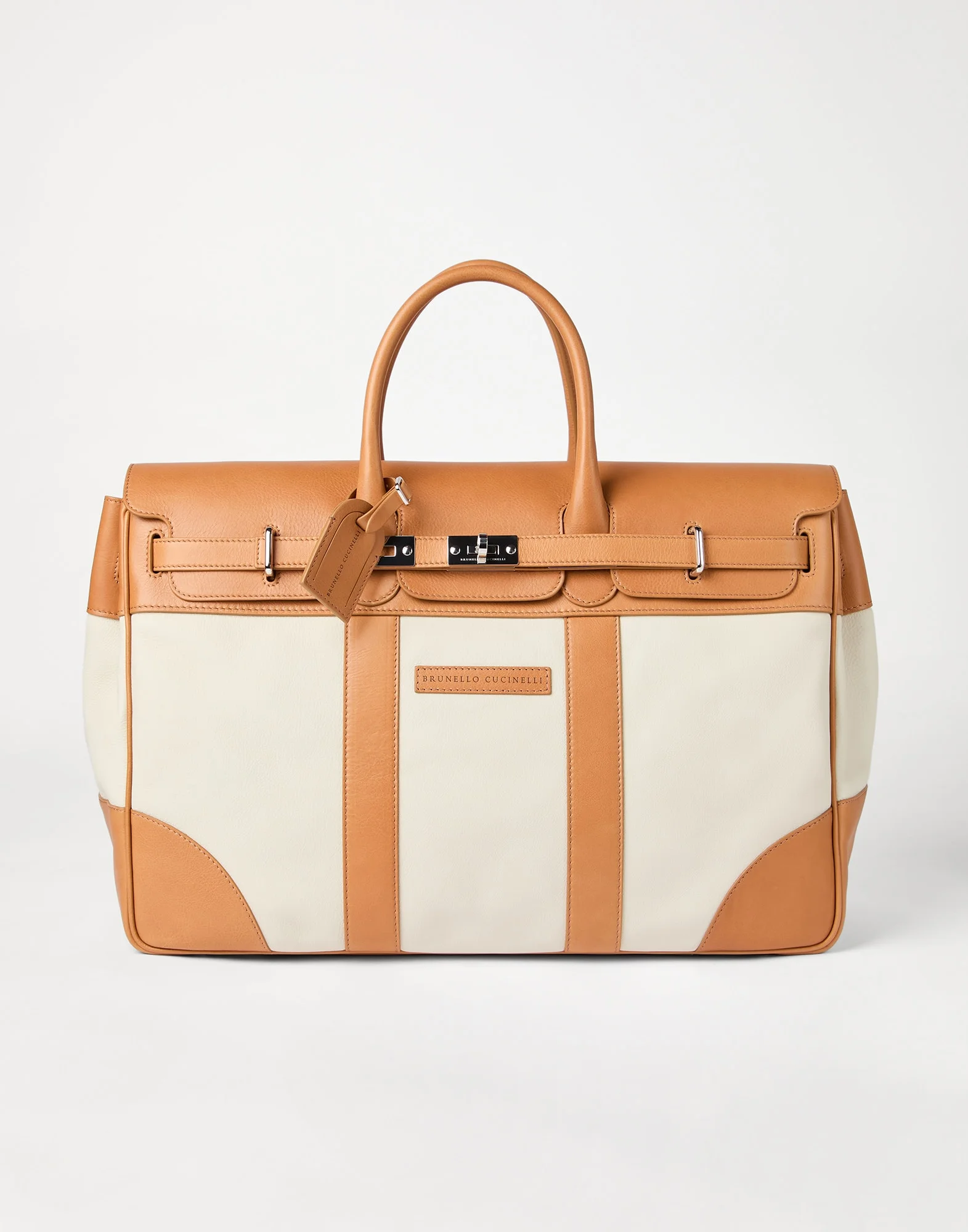 Grained calfskin and cowhide country bag - 1