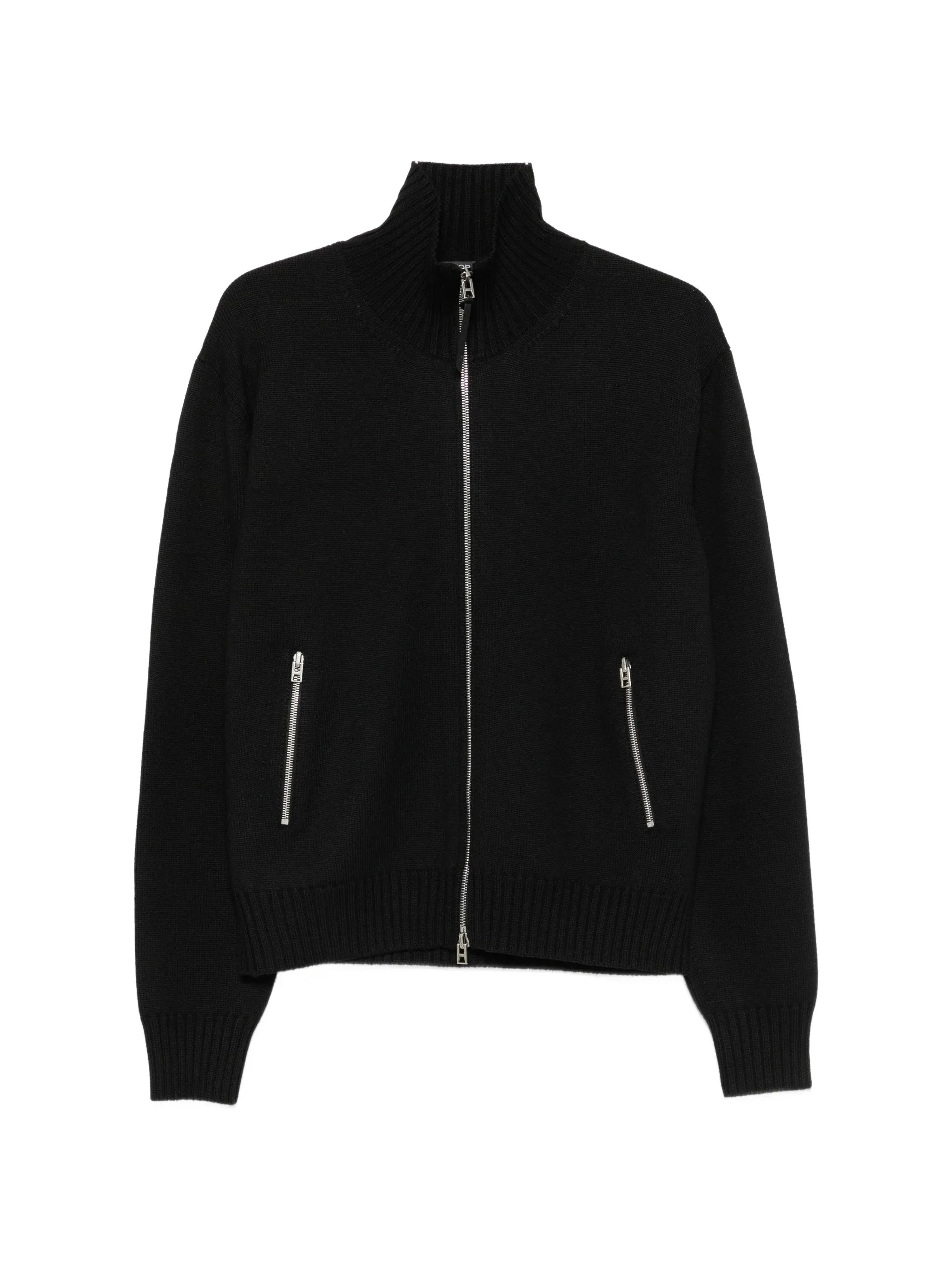 Tom Ford Leather-patch Zip-up Cardigan - 1