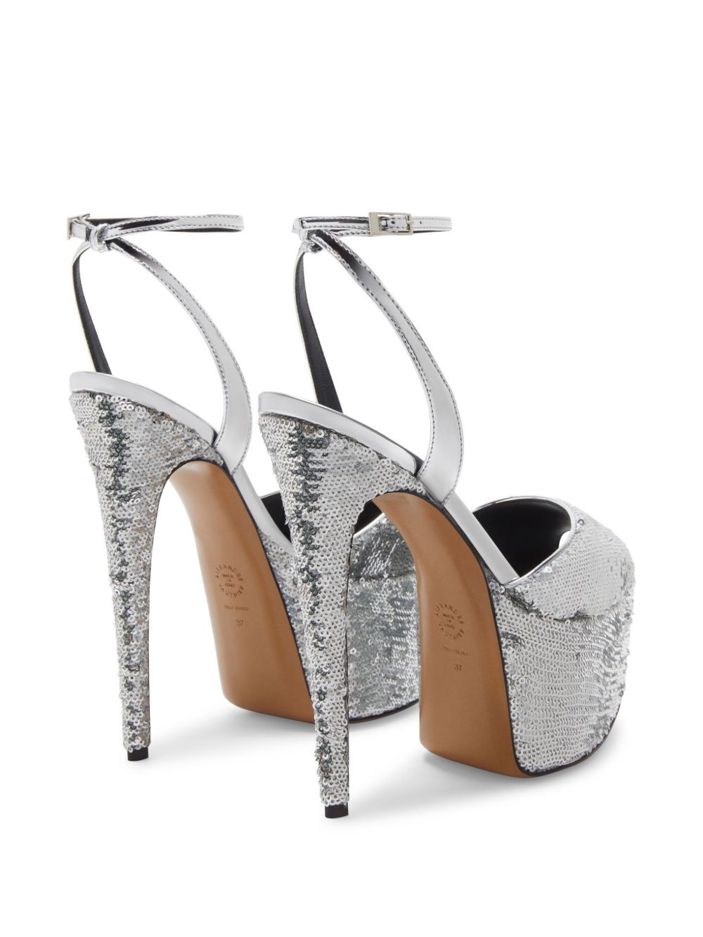 160mm sequin-embellished sandals - 3