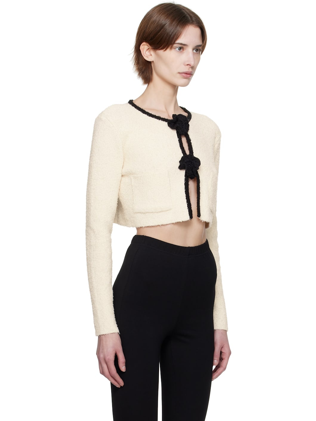 Off-White Crochet Knit Cardigan - 2