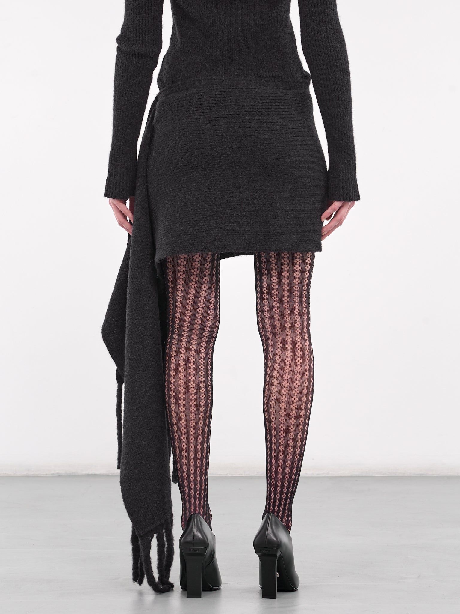 Knit Scarf Mini Skirt - 3
