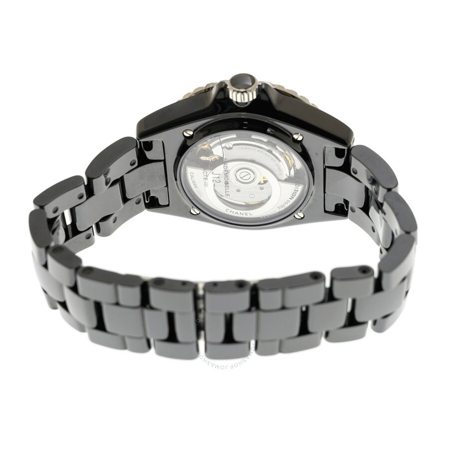 Chanel Mademoiselle J12 La Pausa Automatic Chronometer Black Dial Ladies Watch H7609 - 4