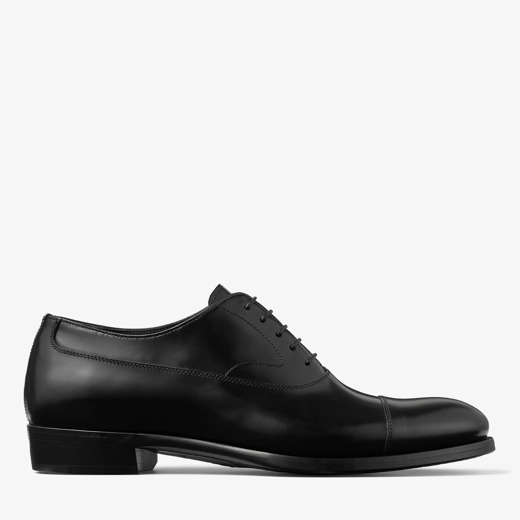 Vine Lace Up Black Smooth Calf Leather Lace Up Shoes - 1