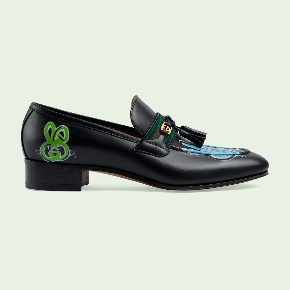 Men's loafer with Web and Interlocking G - 1