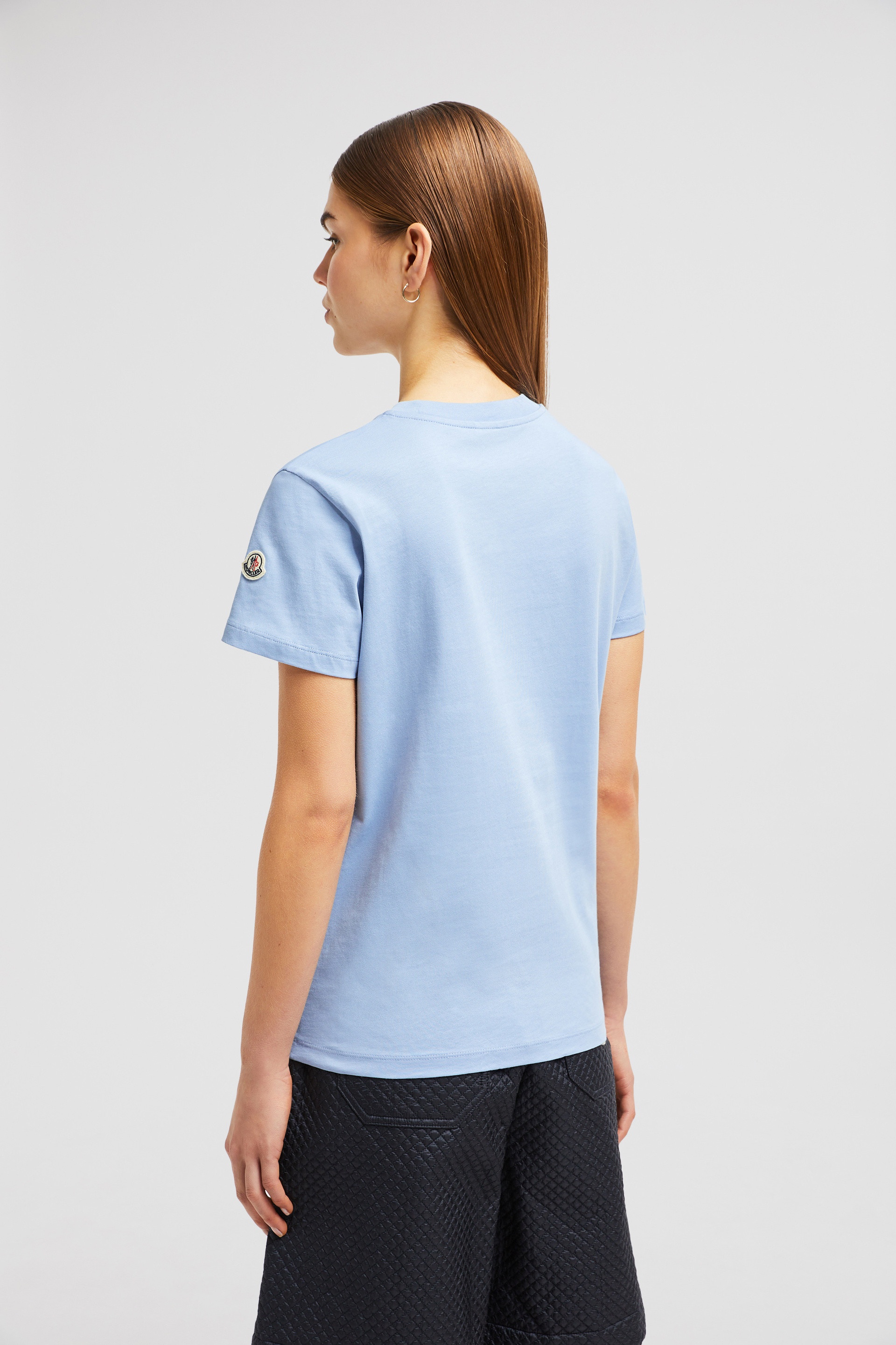 Embroidered Tonal Logo Cotton T-Shirt - 5