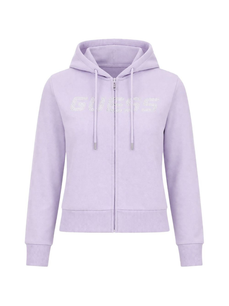embellished zip-up hoodie 1