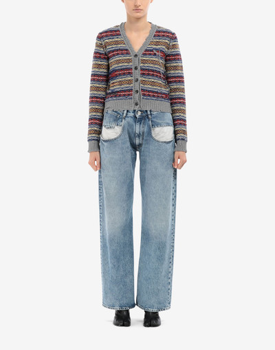 Maison Margiela Reverse Fair Isle cardigan outlook