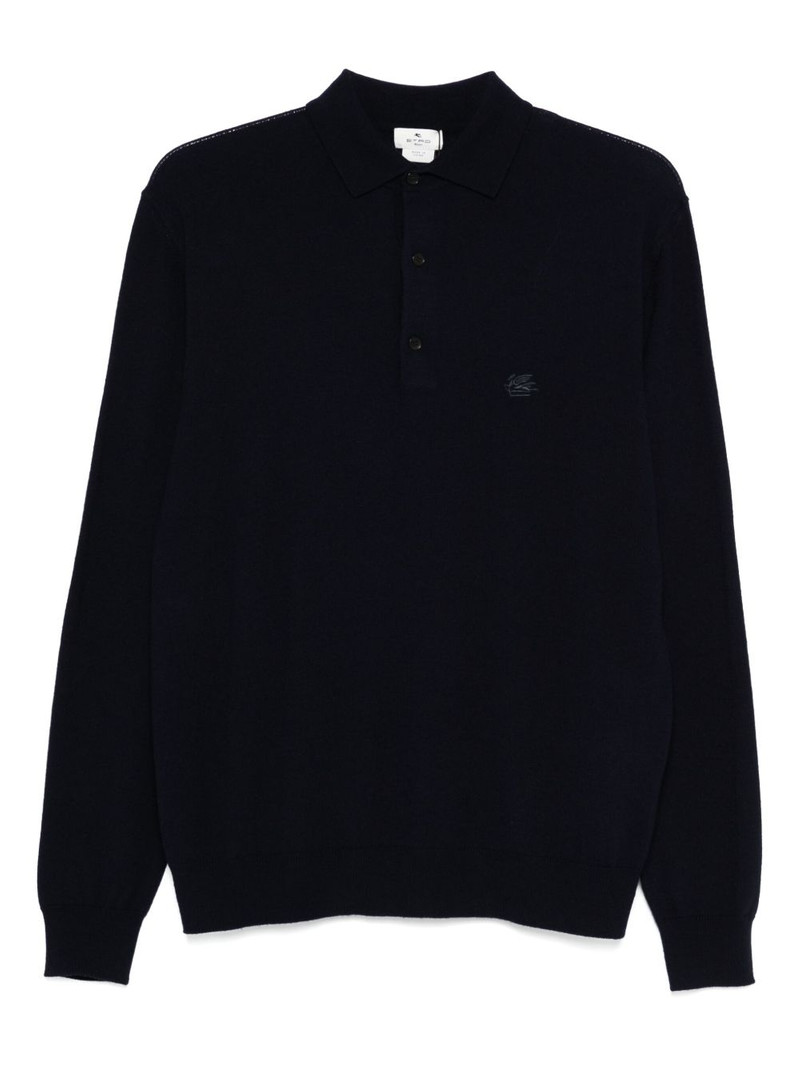 embroidered-logo polo shirt 1