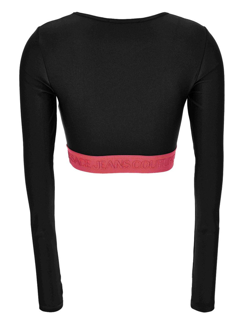 VERSACE JEANS COUTURE logo-band long-sleeve T-shirt outlook