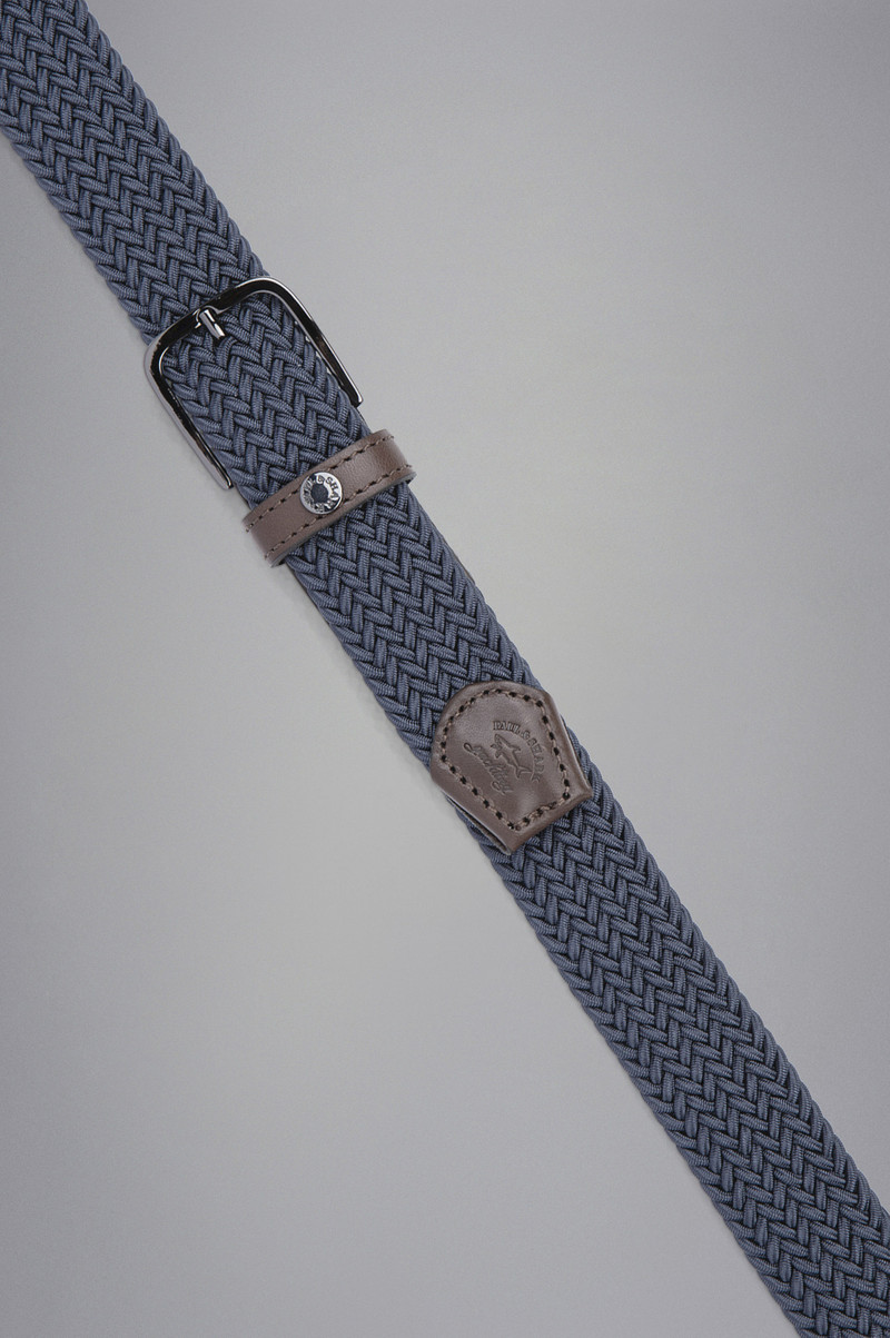 Paul & Shark LEATHER TRIMMED WOVEN ELASTIC BELT outlook