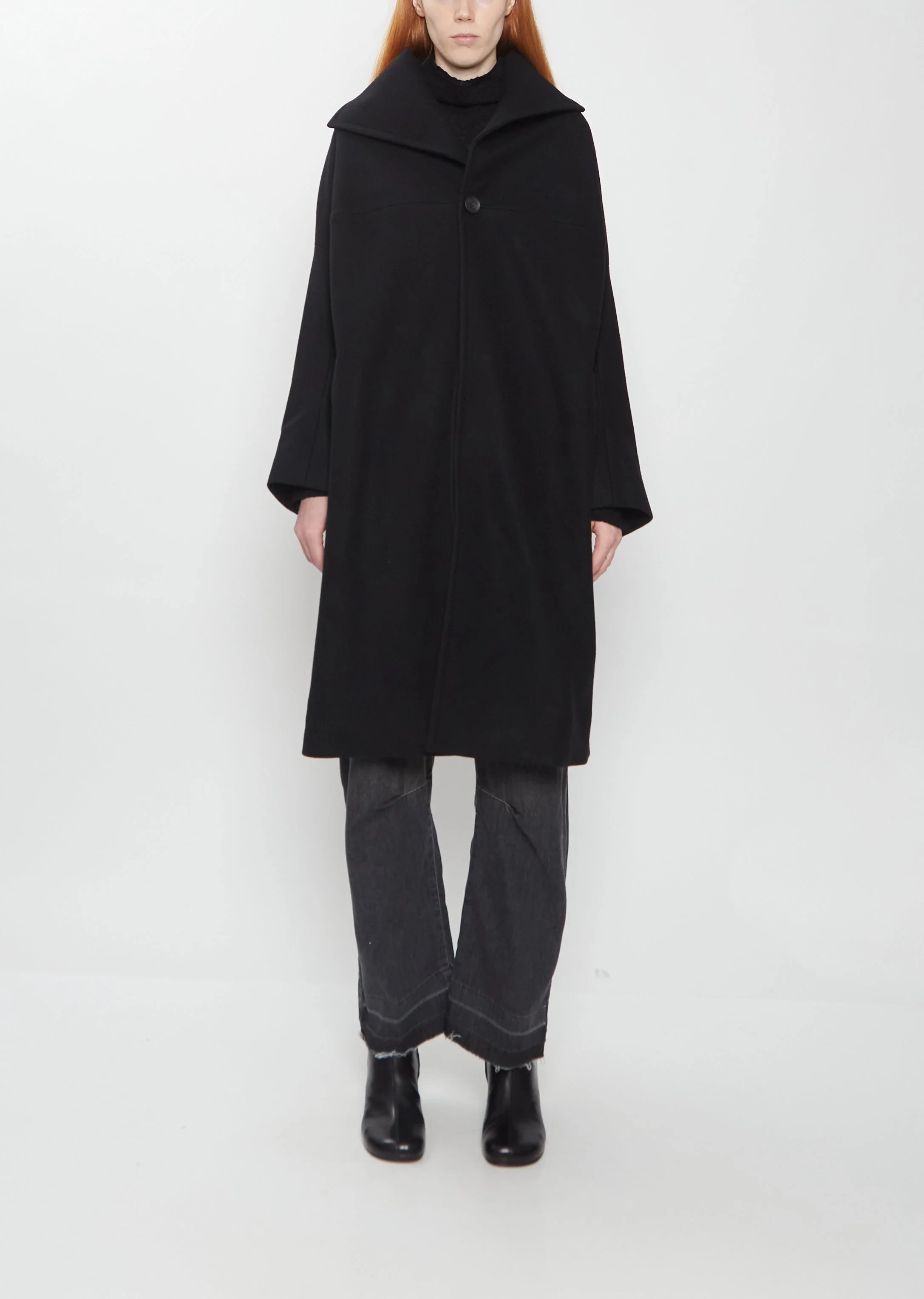 Dropped Shoulder Coat - 1