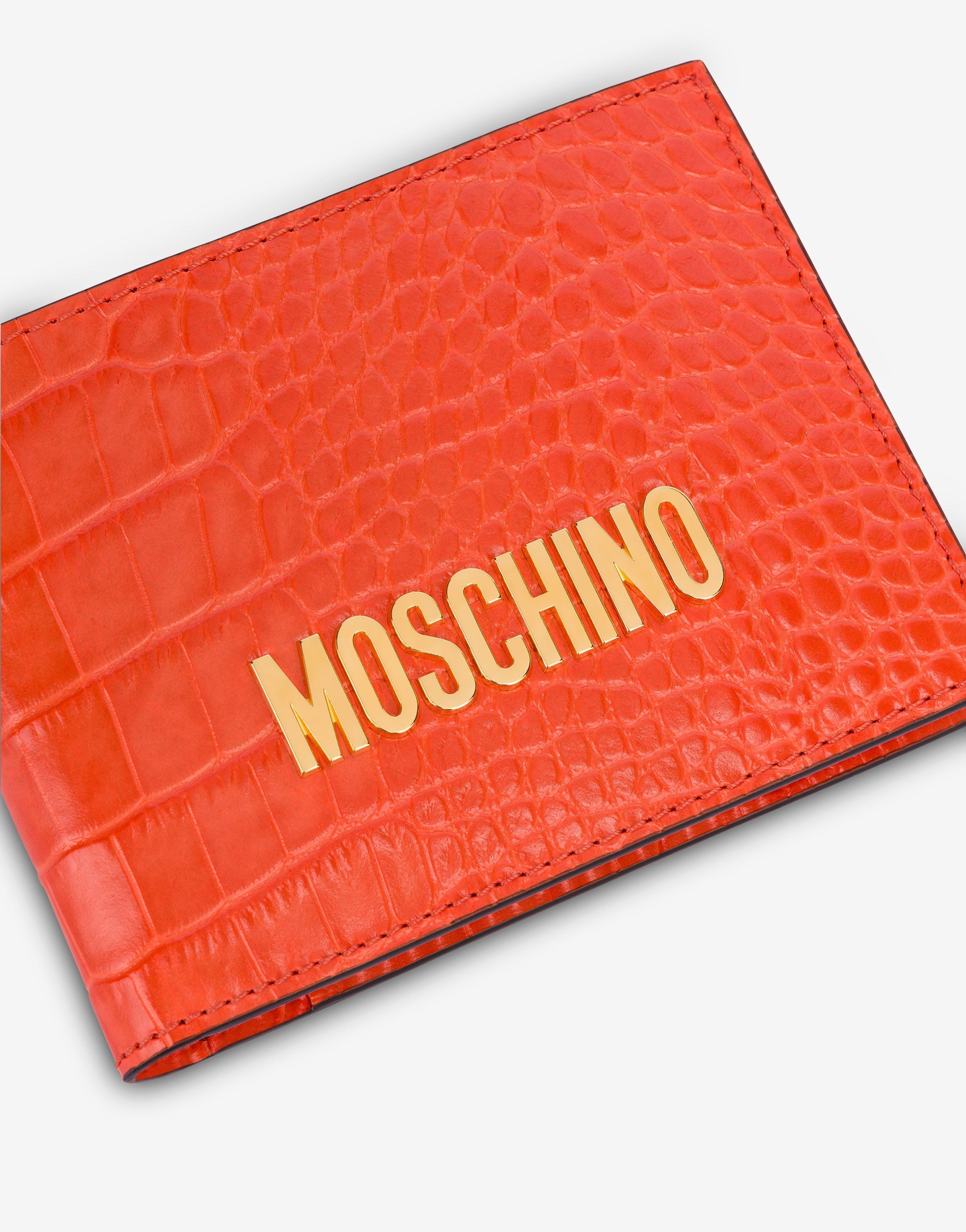 CROCODILE-PRINT FLAP WALLET - 4