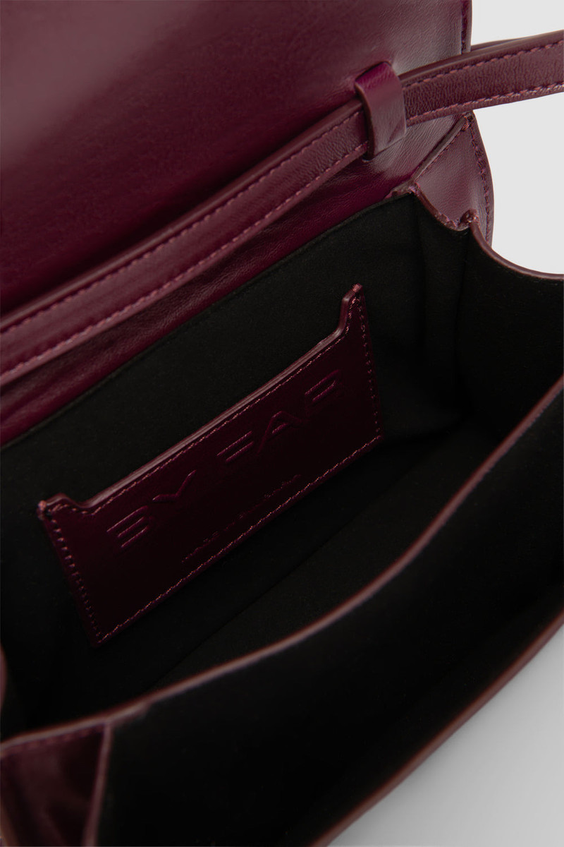 Nara Raisin Creased Leather Crossbody Bag 4