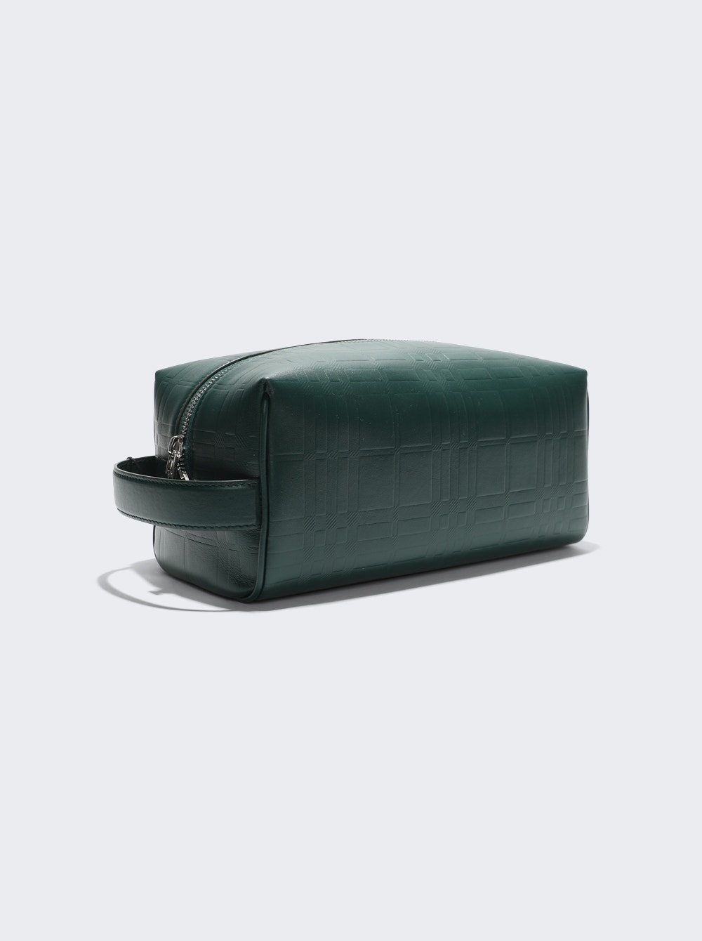 Leather Travel Pouch Dark Viridian Green - 4