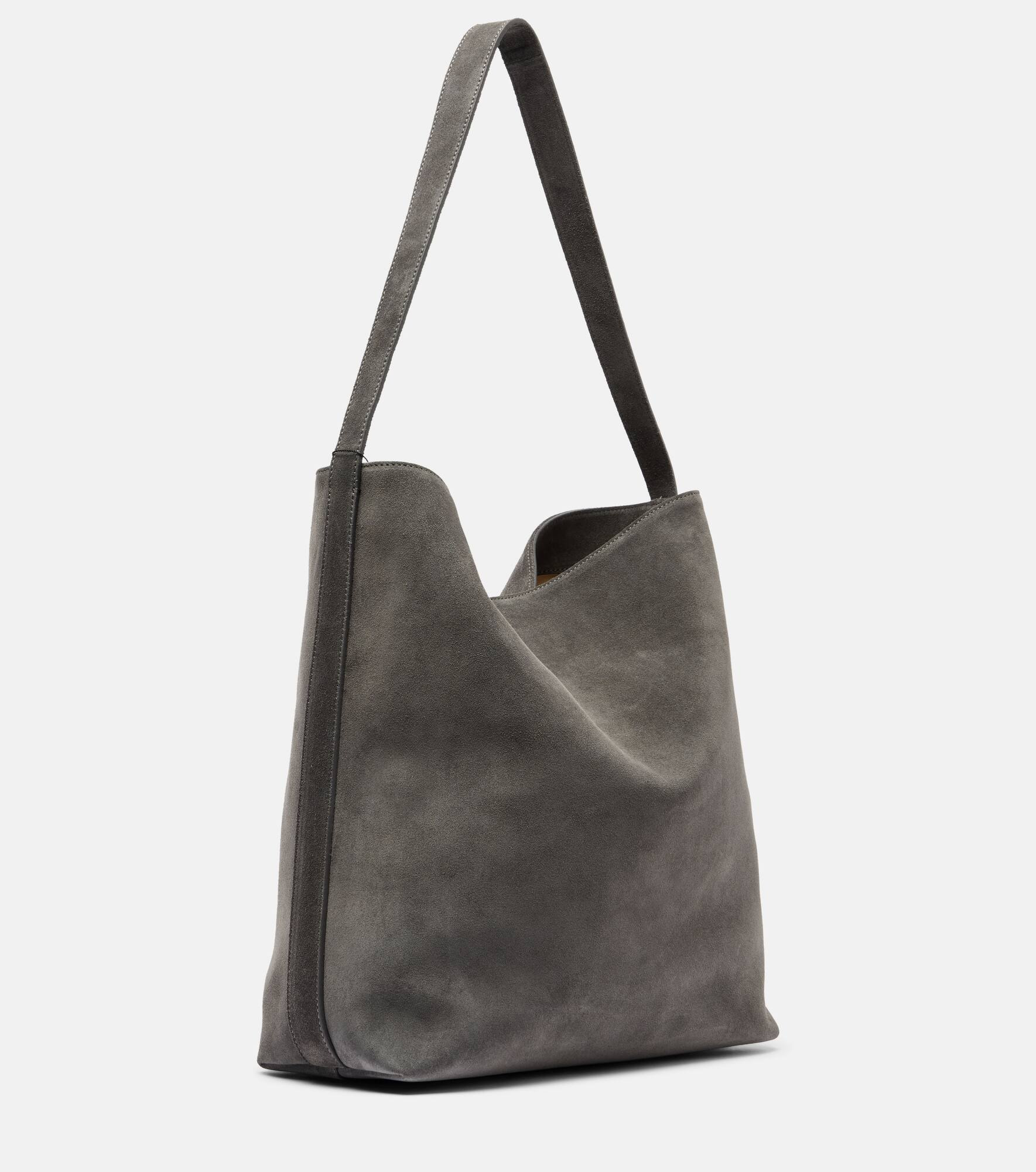 Sac Supple Large suede tote bag - 4